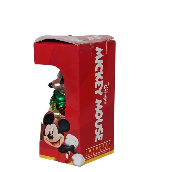 Vtg 2000 Disney Mickey Mouse Christmas Ornament Blown Glass Energizer Giveaway - Picture 4 of 4